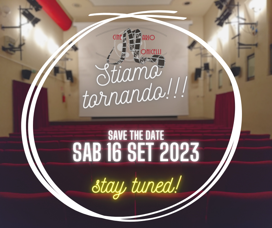 COMING SOON! RIAPERTURA SAB 16 SETTEMBRE