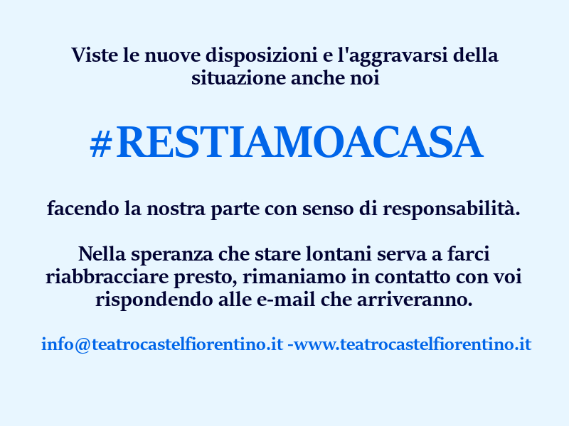 RESTIAMO A CASA