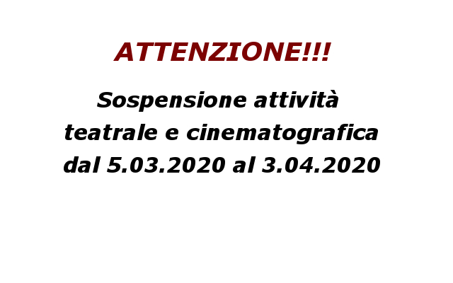 SOSPENSIONE CINEMA