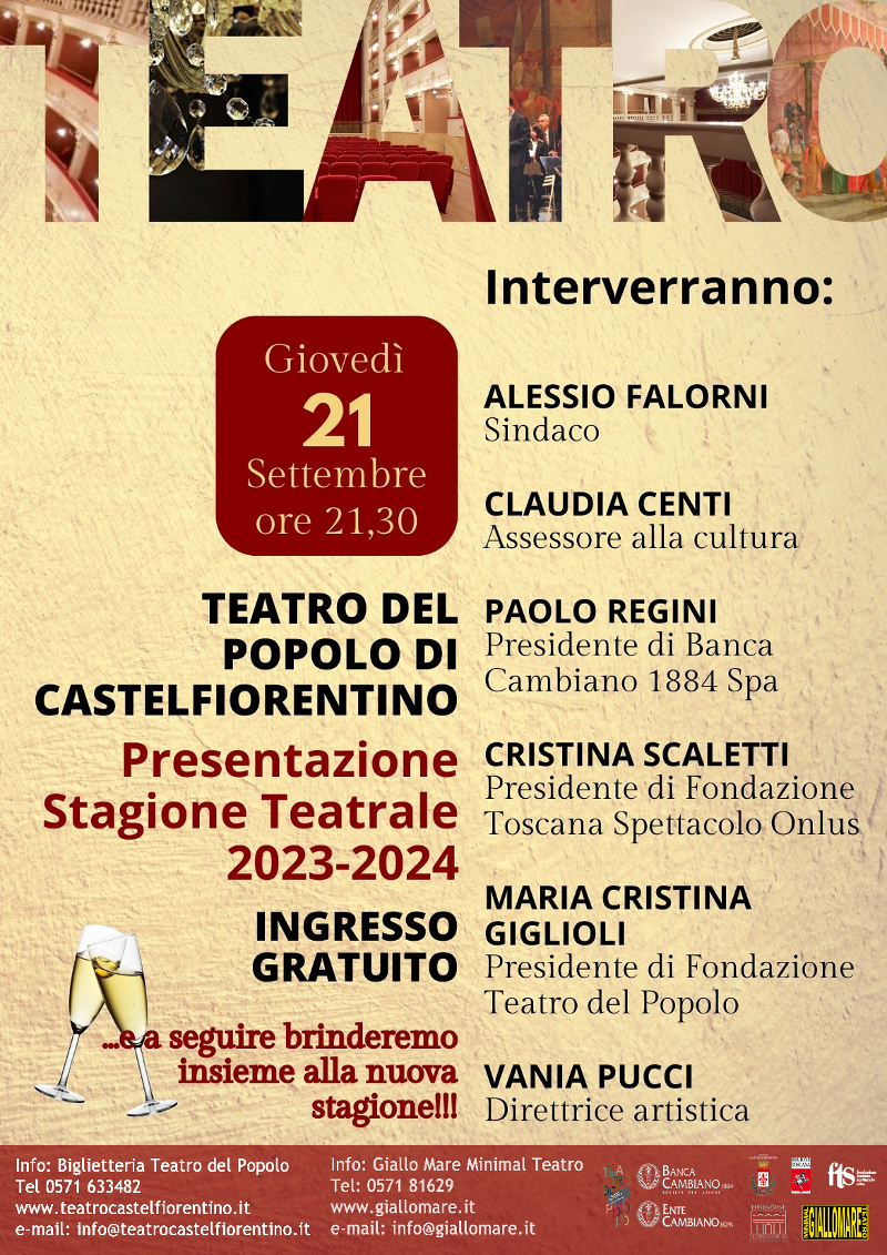 PRESENTAZIONE STAGIONE 2023/2024