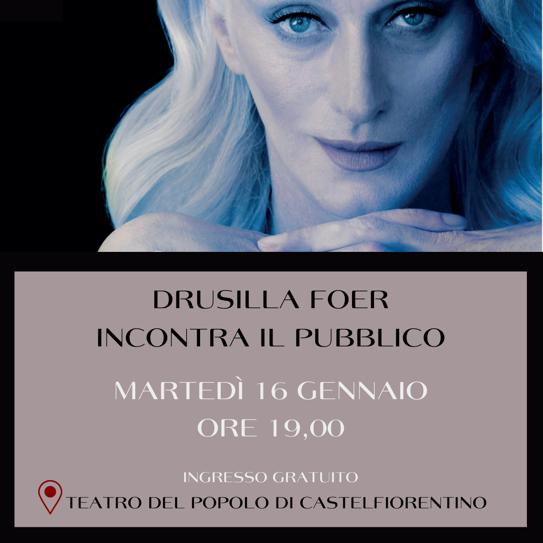 DRUSILLA FOER INCONTRA IL PUBBLICO