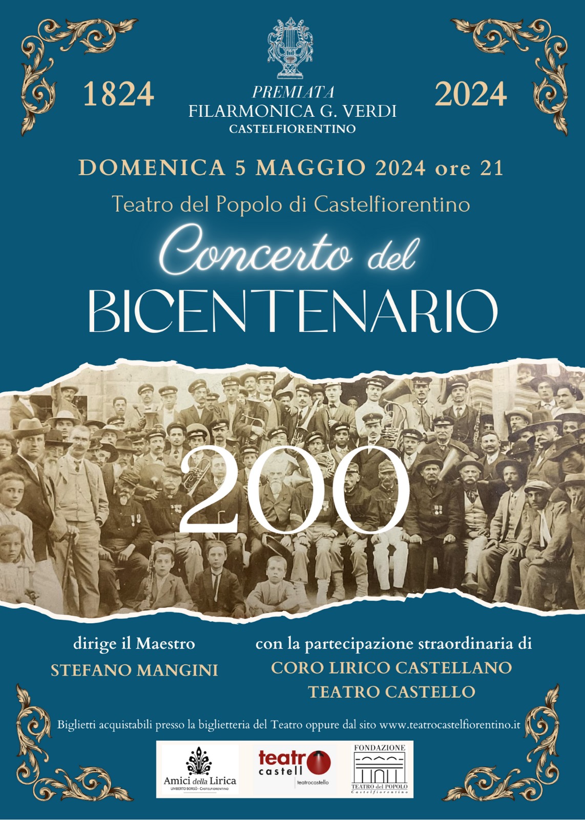 CONCERTO DEL BICENTENARIO DELLA PREMIATA FILARMONICA G. VERDI DI CASTELFIORENTINO