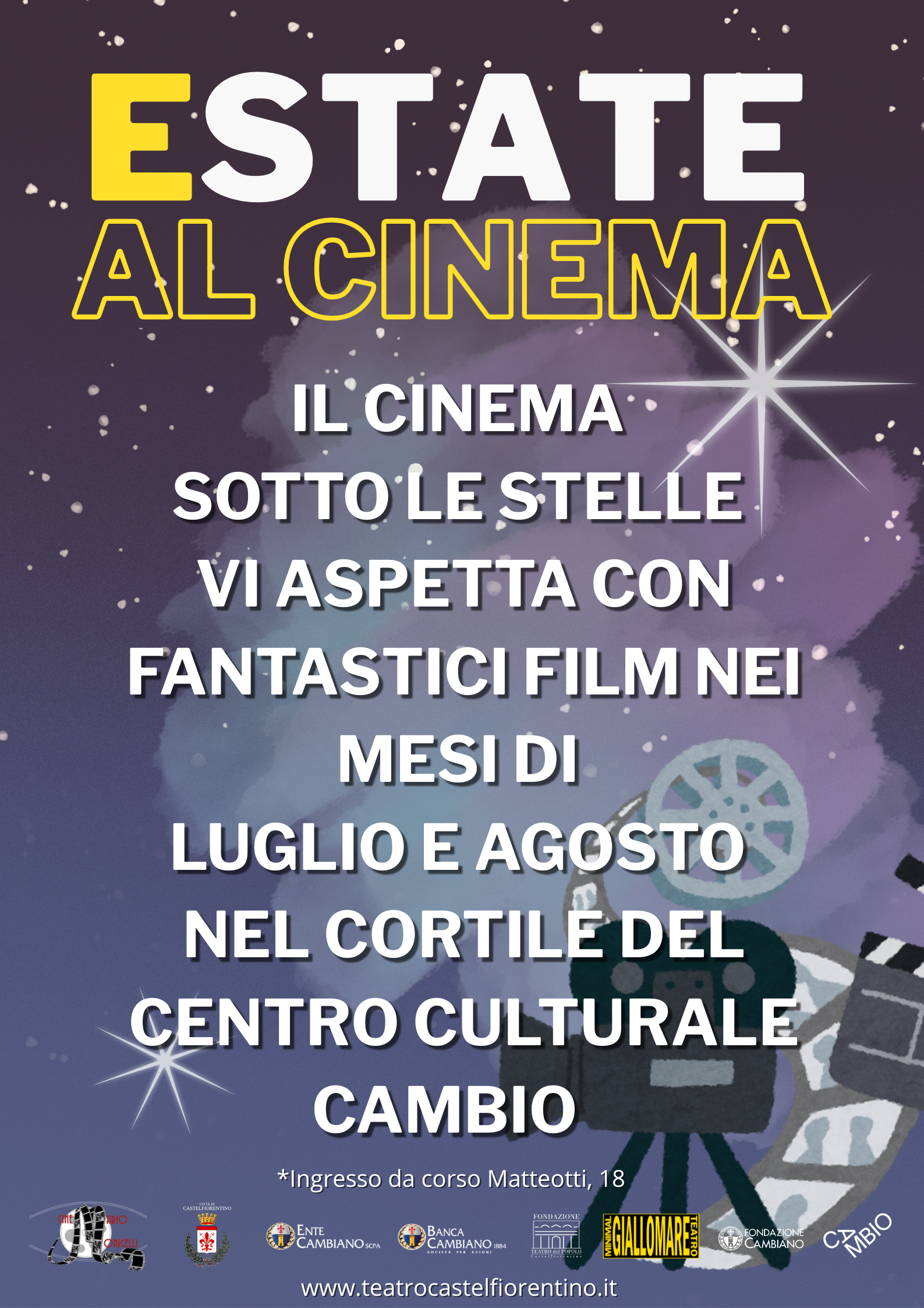 ESTATE AL CINEMA! Il Monicelli si sposta all_aperto